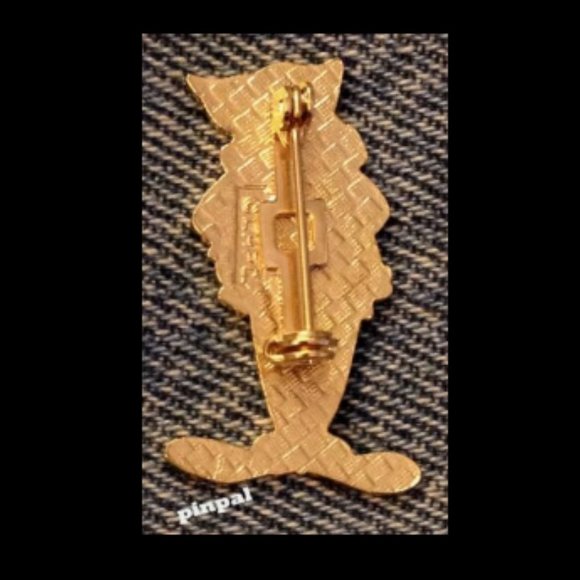 Bozo the Clown Brooch Lapel Pin ~ Vintage ~ Cloisonne ~ Cartoon - Picture 2 of 3